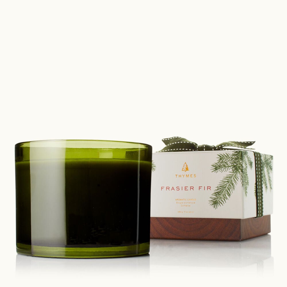 Thymes Frasier Fir 3-Wick Candle is a Christmas Candle image number 0
